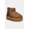 Semišové snehule Emu Australia Stinger Micro Flatform hnedá farba, W13082.CHES EUR 42