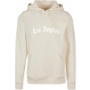 Los Angeles Wording Hoody - whitesand 3XL