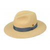 Luxusný panamský klobúk Fedora s modrou stuhou - Mayser Ricardo - UV faktor 80 Veľkosť: 61 cm (XL)