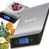 Kuchynská váha VASERO WAG08 strieborná/sivá 10 kg