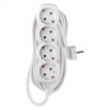 Predlžovací kábel 5 m / 4 zásuvky / biely / PVC / 1,5 mm2