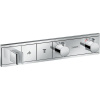 HANSGROHE RainSelect modul termostatu s podomietkovou inštaláciou, pre 2 spotrebiče (vrchná sada), chróm, 15355000