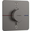 Hansgrohe ShowerSelect Comfort Q - Termostat pod omietku pre 2 spotrebiče, kartáčovaný čierny chróm 15583340