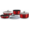 BerlingerHaus sada riadu Click & Cook BH-6145 Burgundy Metallic Line