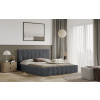 Posteľ RIMINI 180x200 tmavosivá s úložným priestorom