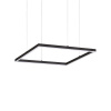 LED luster ORACLE SLIM SP D50 SQUARE, 3000k, 3050lm, čierna farba | Ideal Lux