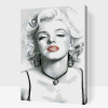 Vymalujsisam.sk Maľovanie podľa čísiel - Marilyn Monroe červené pery Veľkosť: 40x60cm, Rám: Na plastovej doske