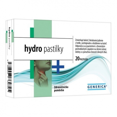 GENERICA hydro 20 pastiliek - Generica hydro pastilky 20 ks