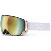 Lyžiarske okuliare KOO Enigma Chrome - white/pink gold/pink gold mirror M