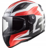 KASK LS2 FF353 RÝCHLA Mriežka BIELA ČERVENÁ Ľ (KASK LS2 FF353 RÝCHLA Mriežka BIELA ČERVENÁ Ľ)