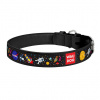 Kožený obojok WAUDOG NASA čierny 12 mm/19-25 cm