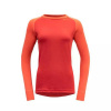 DEVOLD Dámske tričko EXPEDITION MERINO WOMAN 235 SHIRT beauty/coral - červená/oranžová Veľkosť: L