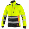 CANIS Pánska výstražná softshell bunda CXS BENSON, žlto-čierna, Varianta žlto-čierna, Veľkosť S