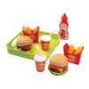 Ecoiffier 100% Chef 957 hamburger set na tácke bodkovaný skladací