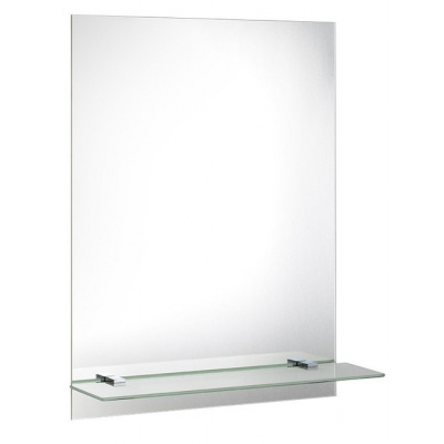 AQUALINE 60 x 80cm zrkadlo brúsené, s otvormi na poličku, 22430