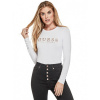Outlet - GUESS top Lottie Crystal Logo Top biely XL Biela