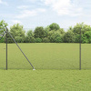 zahrada-XL Plot s stĺpmi Sivá 1.5 x 10 m Oceľ 3352176