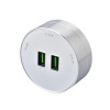 Viking zásuvkový modul A50, 2x USB-A, stříbrná VA50S