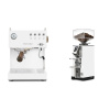 Ascaso Steel UNO PID, White&Wood + Eureka Mignon Libra, CR white