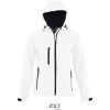 SOL'S | Replay Women, Dámska 3-vrst. softshell. bunda s kapuc., biela, XXL