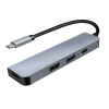 USB-C+HDMI hub rozbočovač 4v1 15cm hliník SSH1201 SOLIGHT