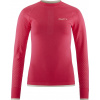 Dámské funkční triko CRAFT ADV Warm Intensity LS - červená Velikost: M