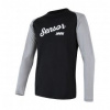 SENSOR MERINO ACTIVE PT LOGO pánské triko dl.rukáv černá/šedá XL; Černá triko