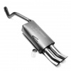 TA Technix športový výfuk - Fiat Punto II (99-12), 2x 76 mm DTM zahnutá nerezová koncovka bez uzáverom