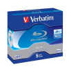 VERBATIM BD-R SL(5-pack)Blu-Ray/Jewel/6x/25GB 43715 Verbatim