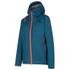 Dámska nepremokavá bunda La Sportiva Crizzle EVO Shell Jkt W Storm Blue/Cherry Tomato