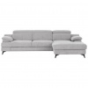 Livetastic ROHOVÁ SEDACIA SÚPRAVA, textil, strieborná - Online Only obývacie izby - 000552063717