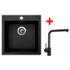 Sinks VIVA 455 Granblack + Elka black matt G730