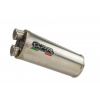 GPR Koncovka výfuku Slip-on GPR DUAL H.268.RACEDB.DUAL.IO Brushed Stainless steel including link pipe and removable db killer