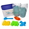 Adam Toys Kinetický piesok - modrý - 2kg + formičky dopravné prostriedky zadarmo Adam Toys
