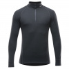 tričko DEVOLD DUO ACTIVE Merino 205 Zip Neck Man Black XL