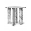 Ferm Living Príručný stolík Taula Side Table White/Charcoal – biely/čierny