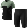 Komplet DYNAFIT Transalper Pocket S/S Tee M Sage + DYNAFIT Sky Short Tights M Black Out