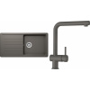 Set Schock S3-1 (dřez Toledo D-100L Silverstone + baterie Epos Silverstone)