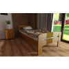 Posteľ z masívu borovice Bohdana 90x200 cm jelša + rošt ZADARMO