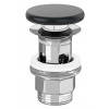 Villeroy & Boch Umývadlová výpusť, ClickClack, Pure Black 681700R7