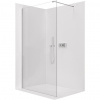 CERANO - Sprchová zástena Walk-in Onyx Cube Ľ/P - 10 mm - hranatá vzpera - chróm, transparentné sklo - 90x200 cm