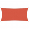 Slnečná plachta, 160 g/m², farba terakota, 2,5 x 5 m HDPE