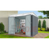Riwall PRO RMSP 6x8 Anthracite zahradní domek kovový 2,4 x 1,8 m s pultovou střechou antracit