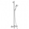 Hansgrohe Croma Select S Sprchový set SemiPipe Multi s termostatom, biela/chróm 27247400-HG