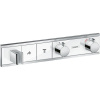 HANSGROHE RainSelect modul termostatu s podomietkovou inštaláciou, pre 2 spotrebiče (vrchná sada), biela/chróm, 15355400
