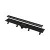 Alca Sprchový žľab odtokový APZ10 BLACK-650 M, 650 × 60 mm, APZ10BLACK-650M