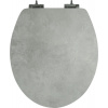 Poseidon WC sedadlo Grey Stone, softclose, skrutkované, MDF, HY-M263-MM9020