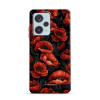 Odolný obal Mobiwear Elite Pro - Xiaomi Redmi Note 12 Pro Plus 5G - EP45E Temné červené květy (Odolné pouzdro, obal kryt Mobiwear Elite Pro - maximální ochrana mobilu, zesílené hrany, přesné výřezy, p