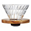 Hario Dripper V60-02 Glass Olive Wood