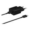 Samsung cestovní nabíječka EP-T1510XBE, PD, 15W, kabel USB-C, černá, EU EP-T1510XBEGEU